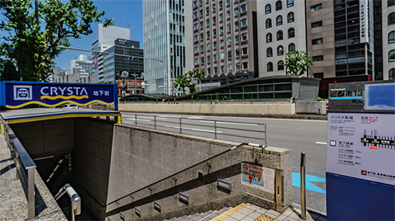 心斎橋徒歩1分！長堀クリスタ出口3秒